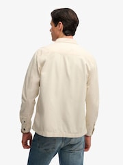 Superdry Cream 2 Pocket Overshirt - Image 2 of 6