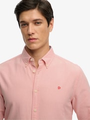 Superdry Salmon Pink Essentials Oxford Shirt - Image 3 of 8