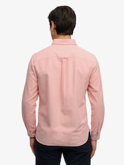 Superdry Salmon Pink Essentials Oxford Shirt - Image 5 of 8