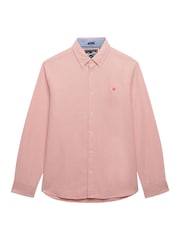 Superdry Salmon Pink Essentials Oxford Shirt - Image 6 of 8