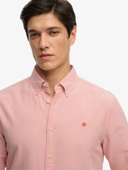 Superdry Pink Preppy Oxford Long Sleeve Shirt - Image 3 of 8
