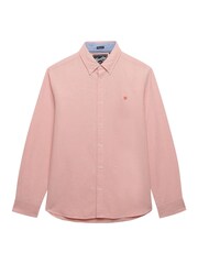 Superdry Pink Preppy Oxford Long Sleeve Shirt - Image 6 of 8