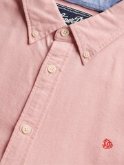 Superdry Pink Preppy Oxford Long Sleeve Shirt - Image 8 of 8
