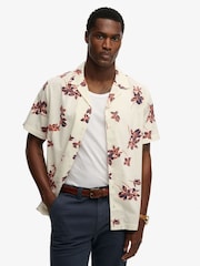 Superdry White Cabana Poolside Short Sleeve Shirt - Image 1 of 5