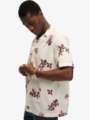 Superdry White Cabana Poolside Short Sleeve Shirt - Image 4 of 5