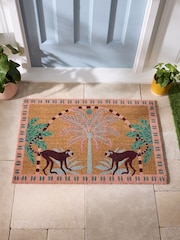 Multi Palm Tropic Coir Doormat - Image 2 of 5