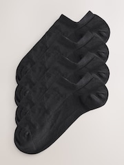 Black Bow Texture Trainer Socks 4 Pack - Image 1 of 4