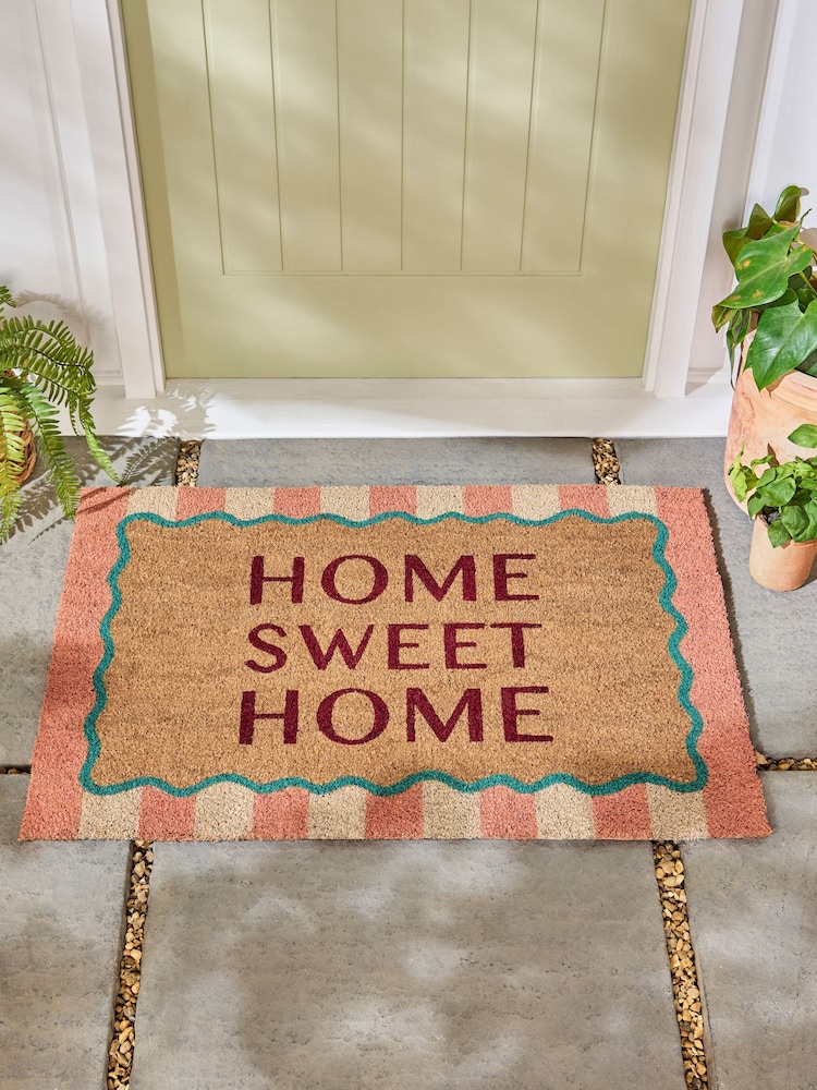 Multi Sweet Home Coir Doormat - Image 1 of 5