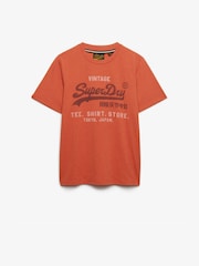 Superdry Orange Vintage Logo Heritage Relaxed T-Shirt - Image 5 of 6