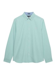 Superdry Green Preppy Oxford Long Sleeve Shirt - Image 1 of 2