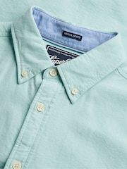 Superdry Green Essentials Oxford Shirt - Image 4 of 4