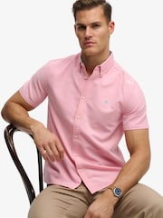 Superdry Pink Preppy Oxford Short Sleeve Shirt - Image 3 of 6