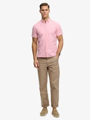 Superdry Pink Preppy Oxford Short Sleeve Shirt - Image 4 of 6