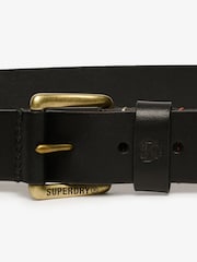 Superdry Black Classic Leather Belt - Image 4 of 5
