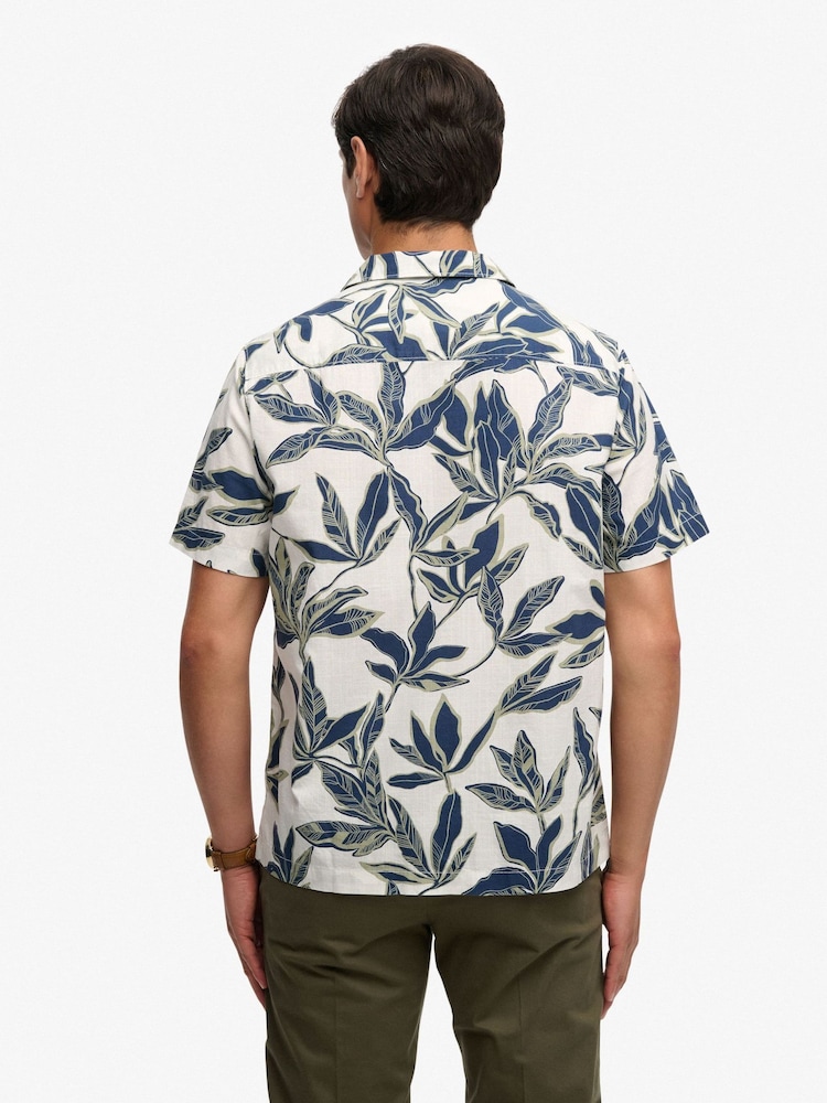Superdry Blue Cabana Poolside Short Sleeve Shirt - Image 2 of 6