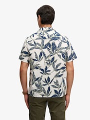 SUPERDRY Blue Short Sleeve Printed Beach Shirt - Image 8 of 12