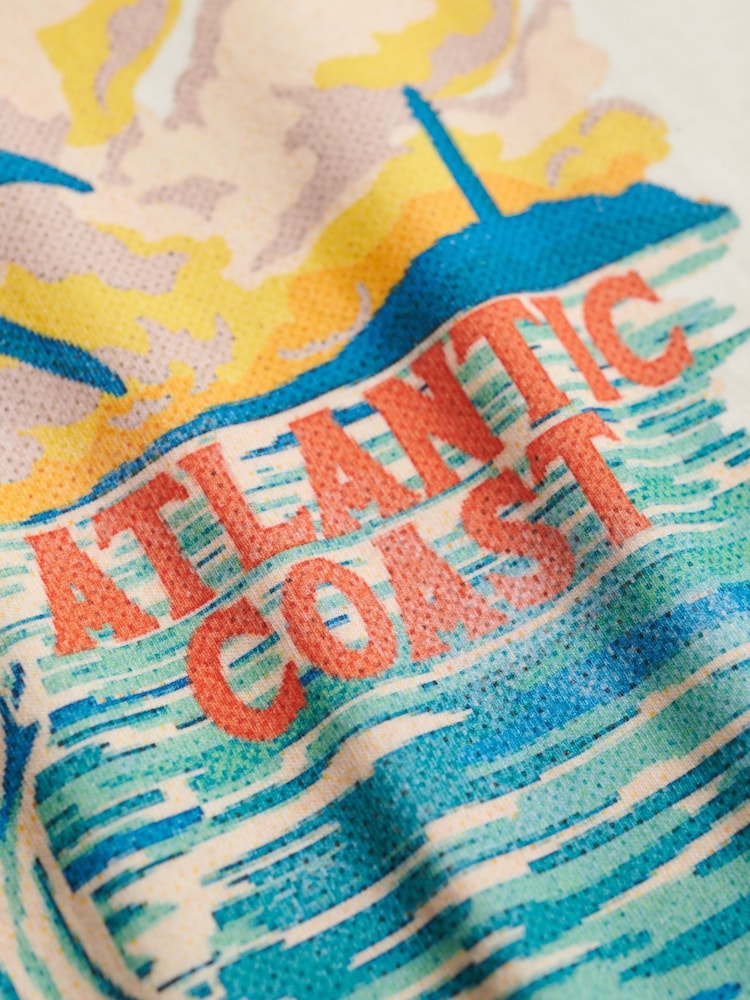 Superdry White Maritime Loose T-Shirt - Image 2 of 2