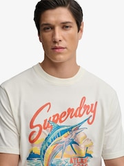 Superdry White Maritime Loose T-Shirt - Image 3 of 5