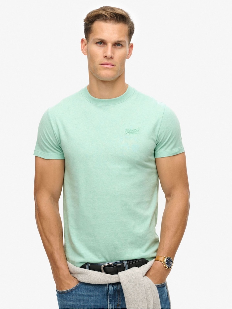 Superdry Green Essential Logo T-Shirt - Image 1 of 7