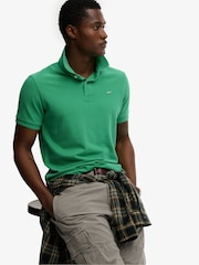 Superdry Green Classic Pique Polo Shirt - Image 2 of 6