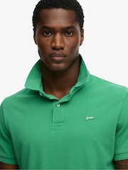 Superdry Green Classic Pique Polo Shirt - Image 4 of 6