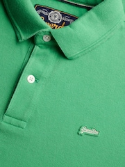 Superdry Green Classic Pique Polo Shirt - Image 7 of 7