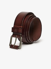 Superdry Brown Classic Leather Belt - Image 1 of 3
