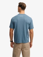 Bleu - T-shirt Superdry Merchant Graphic Pocket - Image 4 de 6