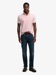 Superdry Pink Classic Pique Polo Shirt - Image 3 of 6