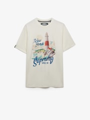 Superdry White Maritime Loose T-Shirt - Image 1 of 2