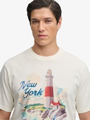 Superdry White Maritime Loose T-Shirt - Image 3 of 5