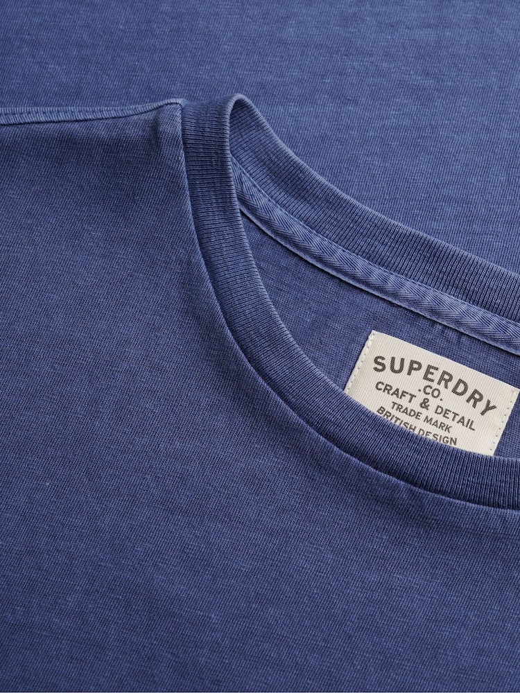 Superdry Blue Classic Pocket T-Shirt - Image 2 of 2