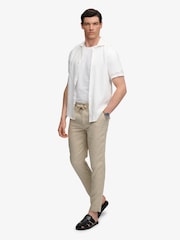 Superdry Natural Merchant Linen Trousers - Image 2 of 7
