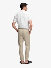 Superdry Natural Merchant Linen Trousers - Image 3 of 7