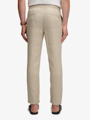 Superdry Natural Merchant Linen Trousers - Image 5 of 7