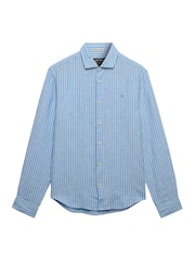 Superdry Blue Riviera Long Sleeve Shirt - Image 6 of 6