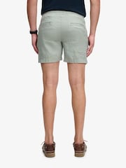 Superdry Green Merchant Linen Shorts - Image 2 of 5