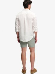 Superdry Green The Merchant Store - Linen Shorts - Image 7 of 9