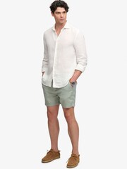 Superdry Green The Merchant Store - Linen Shorts - Image 8 of 9