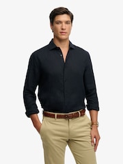 Superdry Blue Riviera Long Sleeve Shirt - Image 1 of 5
