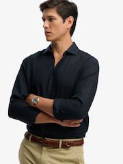 Superdry Blue Riviera Long Sleeve Shirt - Image 4 of 5