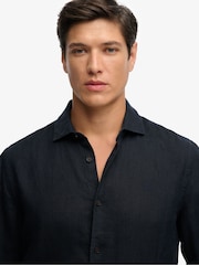 Superdry Blue Riviera Long Sleeve Shirt - Image 5 of 5