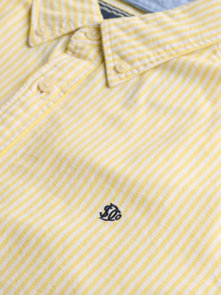 Gul Stripete - Superdry Essentials Oxford Skjorter - Bilde 10 av 10