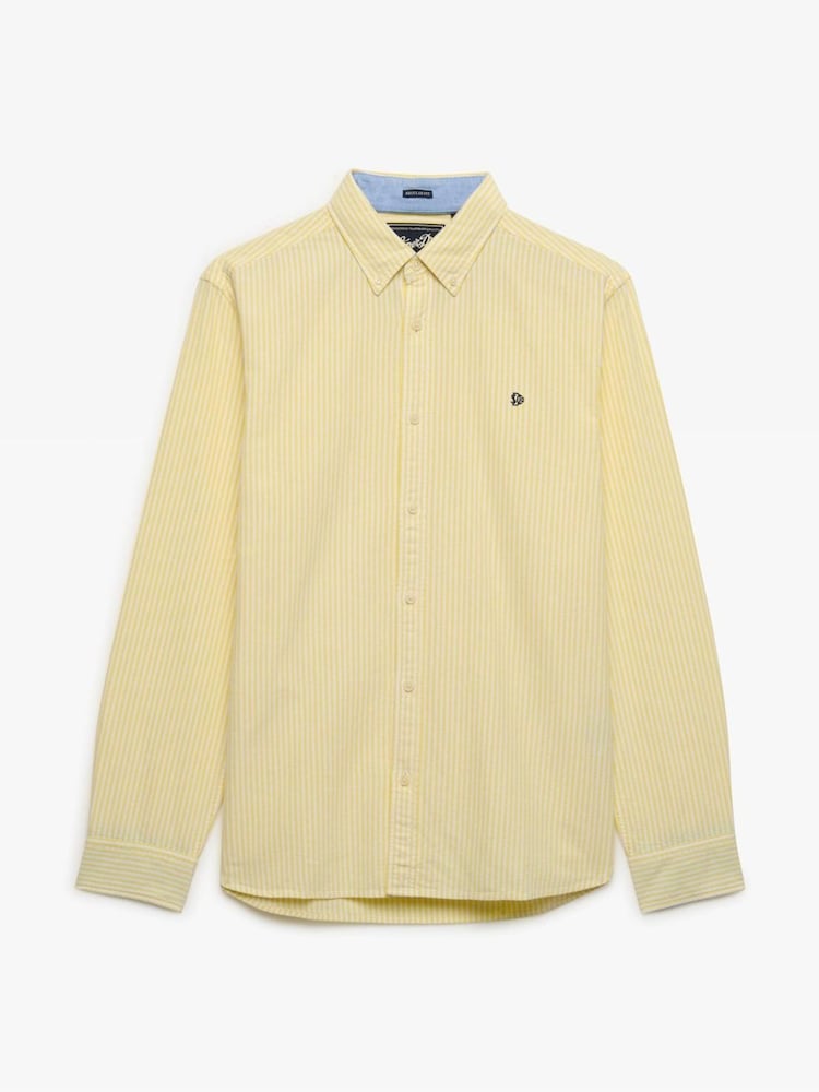 أصفر - قميص أكسفورد تشكيلة Essentials من Superdry - Image 6 of 6