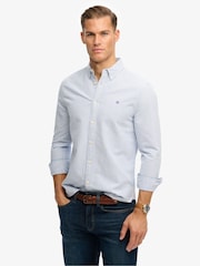 Superdry Blue Essentials Oxford Shirt - Image 1 of 6