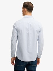 Superdry Blue Essentials Oxford Shirt - Image 3 of 6