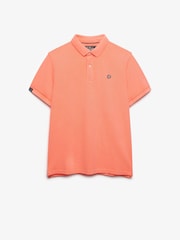 Superdry Pink Vintage Destroy Polo Shirt - Image 1 of 2