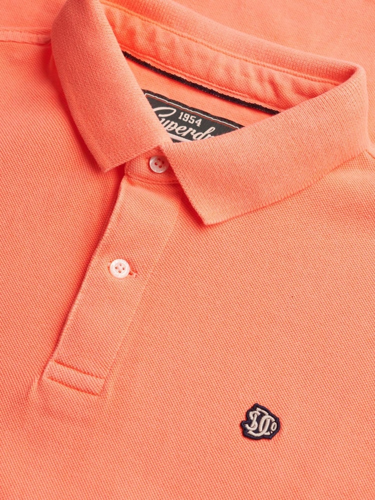 ורוד - חולצת פולו בסגנון וינטג' של Superdry דגם Destroy - תמונה 7 מתוך 7