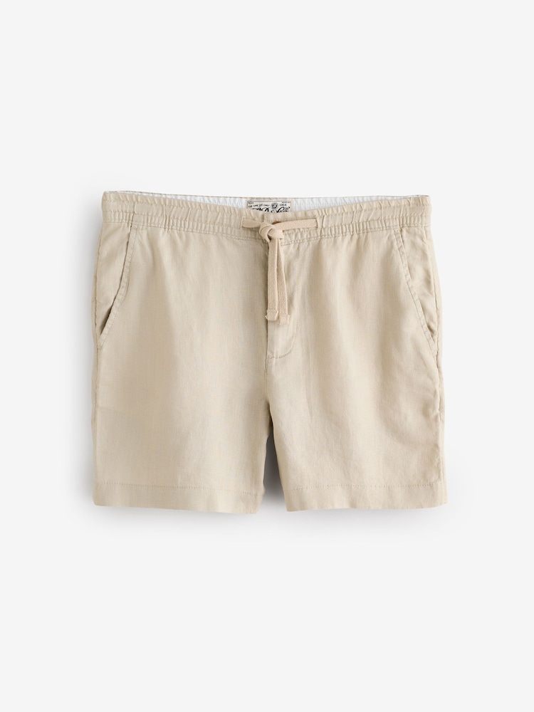 Superdry Natural The Merchant Store - Linen Shorts - Image 6 of 6