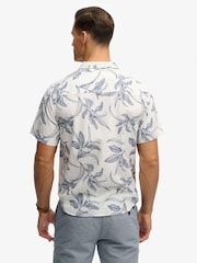 Superdry Blue Vintage Loom Short Sleeve Shirt - Image 2 of 6